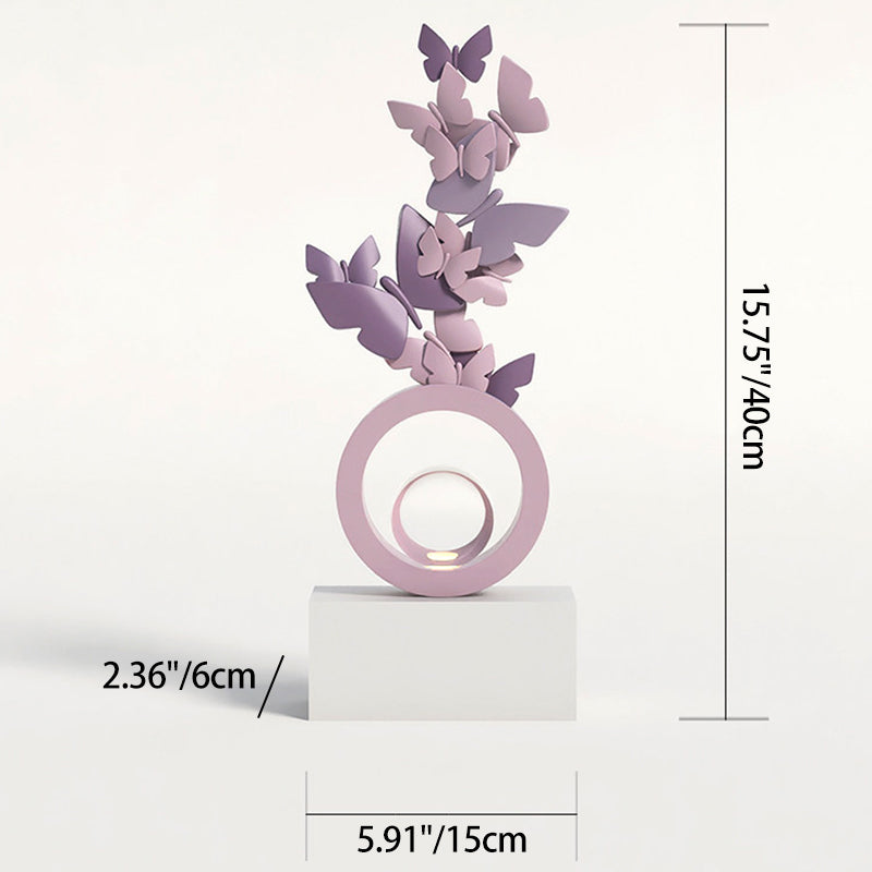 Modern Art Deco Resin Butterfly-shaped Table Decor For Living Room &amp; Entryway