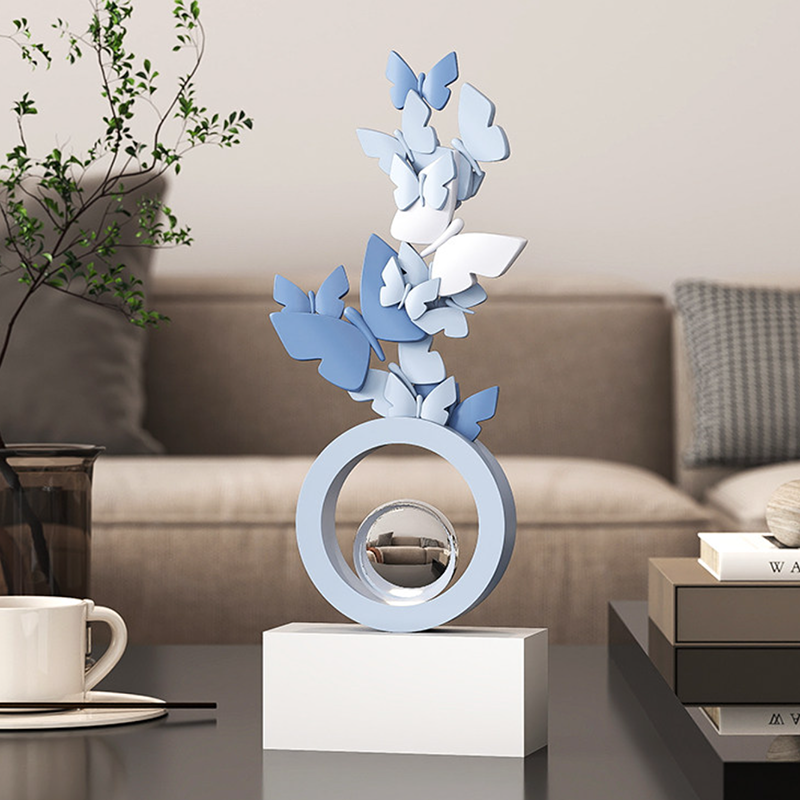 Modern Art Deco Resin Butterfly-shaped Table Decor For Living Room &amp; Entryway