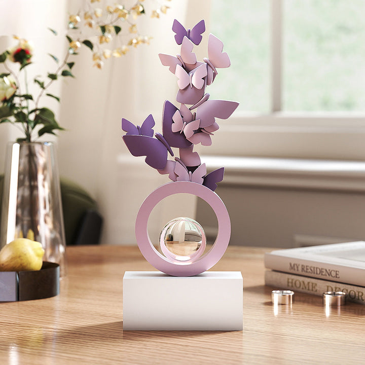 Modern Art Deco Resin Butterfly-shaped Table Decor For Living Room &amp; Entryway