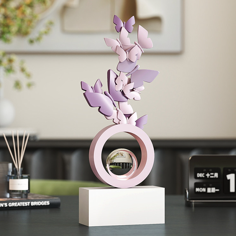 Modern Art Deco Resin Butterfly-shaped Table Decor For Living Room &amp; Entryway