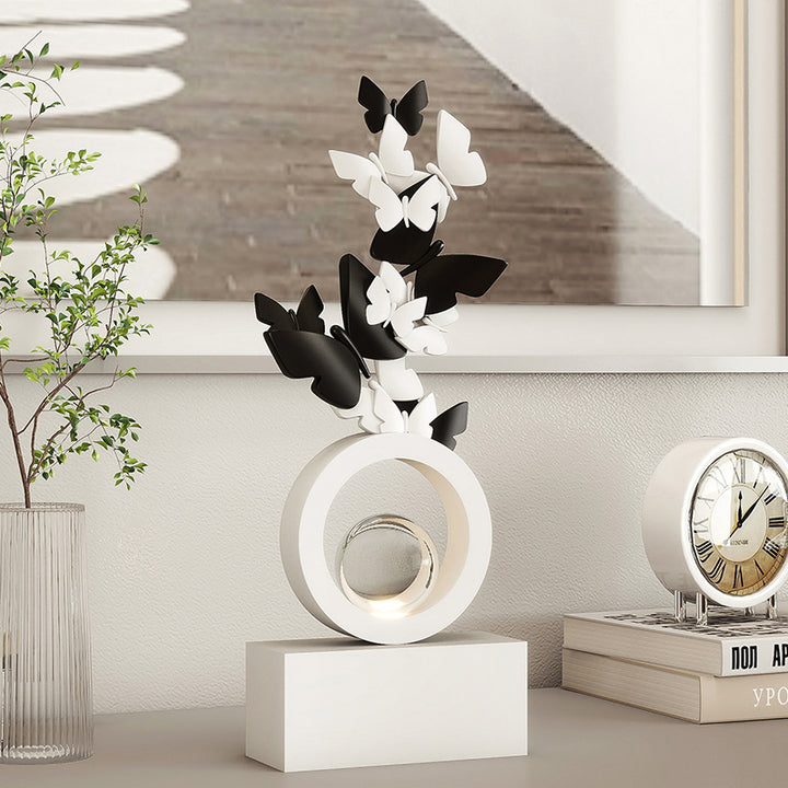 Modern Art Deco Resin Butterfly-shaped Table Decor For Living Room &amp; Entryway