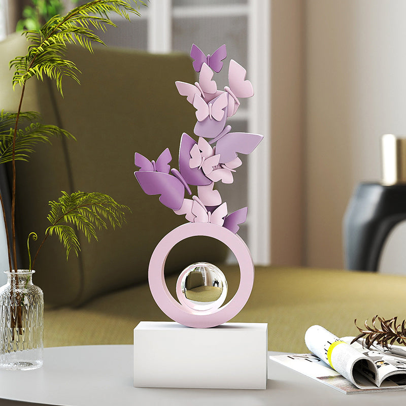 Modern Art Deco Resin Butterfly-shaped Table Decor For Living Room &amp; Entryway