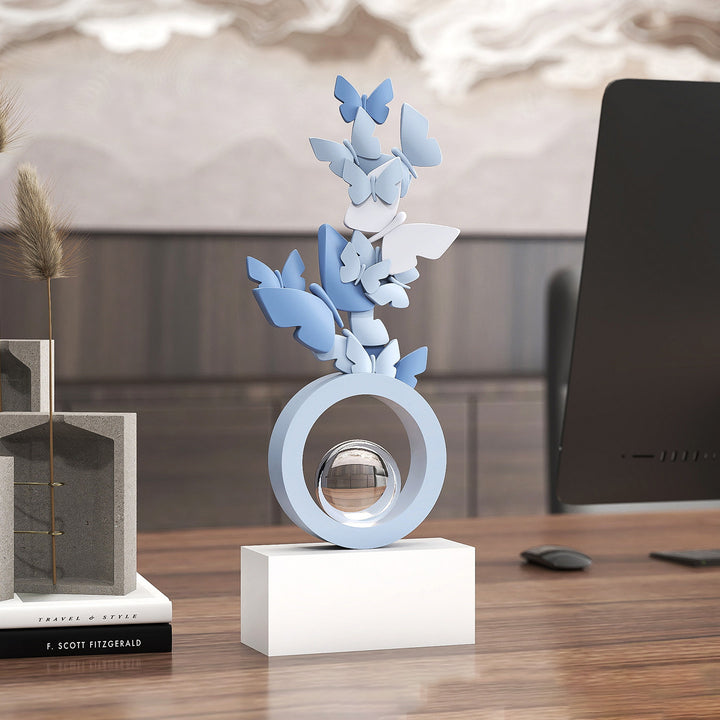 Modern Art Deco Resin Butterfly-shaped Table Decor For Living Room &amp; Entryway