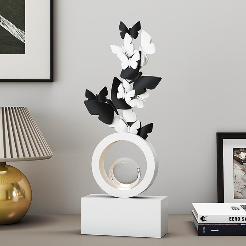 Modern Art Deco Resin Butterfly-shaped Table Decor For Living Room &amp; Entryway