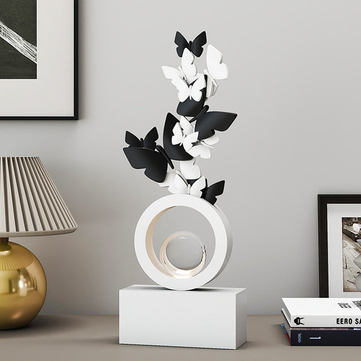 Modern Art Deco Resin Butterfly-shaped Table Decor For Living Room &amp; Entryway