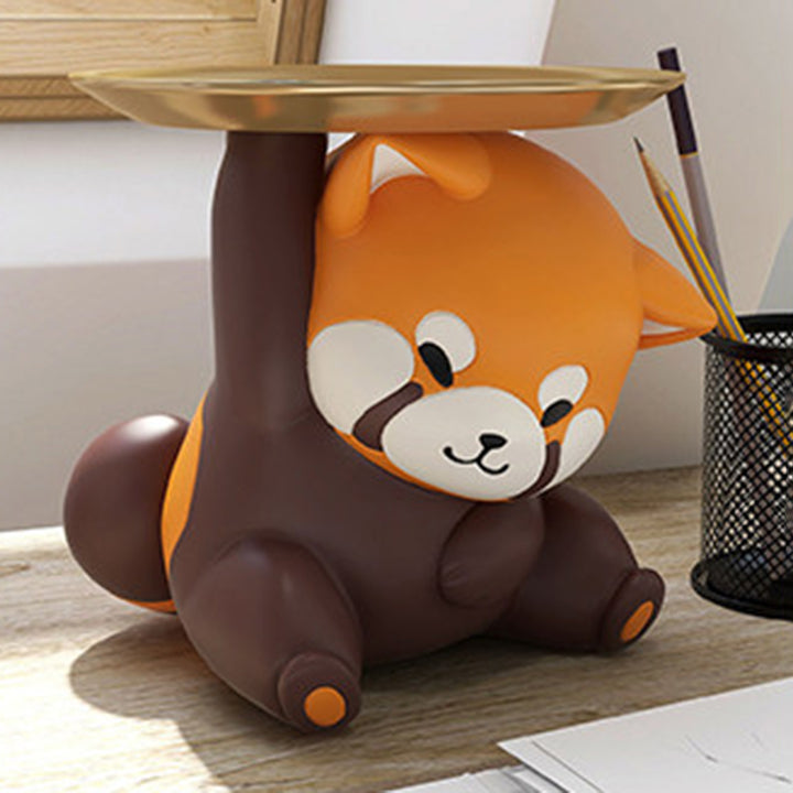 Contemporary Creative Resin Raccoon-shaped Table Decor With Key Storage For Entryway &amp; Living Room