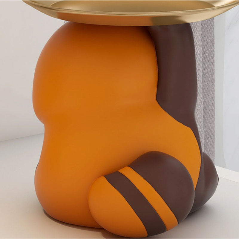 Contemporary Creative Resin Raccoon-shaped Table Decor With Key Storage For Entryway &amp; Living Room