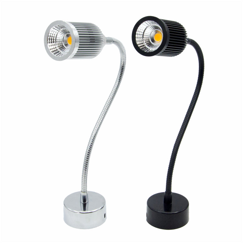 Contemporary Industrial Aluminum Gooseneck Cone LED Wall Sconce Lamp For Bedside Use