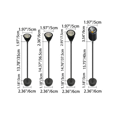 Contemporary Industrial Aluminum Gooseneck Cone LED Wall Sconce Lamp For Bedside Use