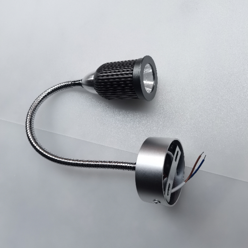Contemporary Industrial Aluminum Gooseneck Cone LED Wall Sconce Lamp For Bedside Use