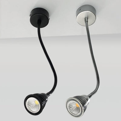 Contemporary Industrial Aluminum Gooseneck Cone LED Wall Sconce Lamp For Bedside Use