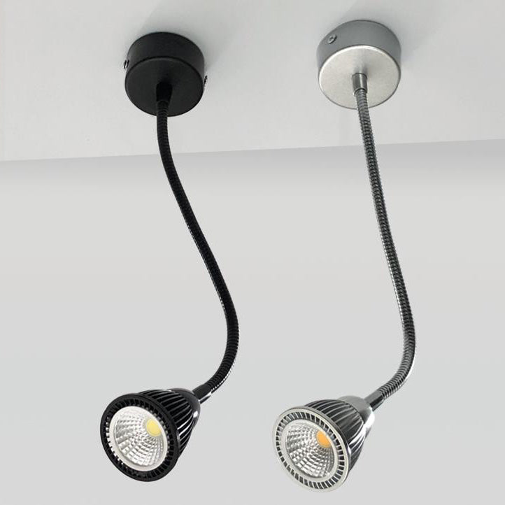 Contemporary Industrial Aluminum Gooseneck Cone LED Wall Sconce Lamp For Bedside Use