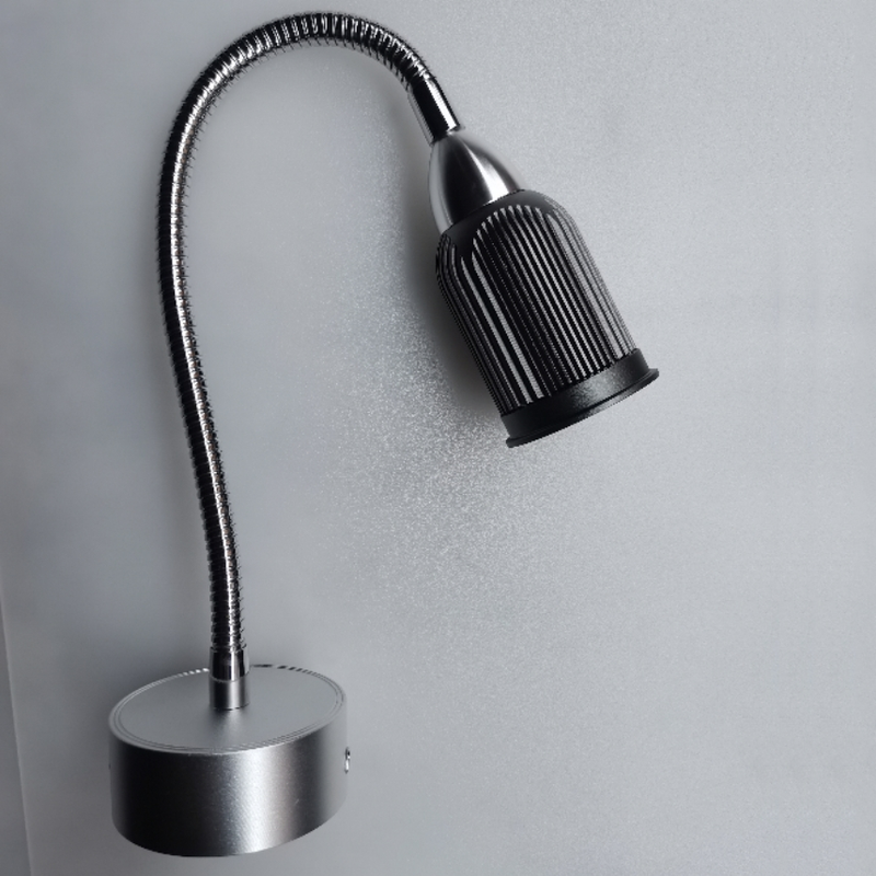 Contemporary Industrial Aluminum Gooseneck Cone LED Wall Sconce Lamp For Bedside Use