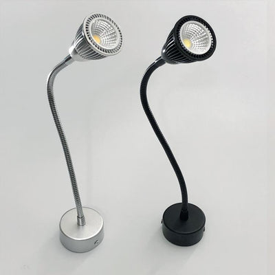 Contemporary Industrial Aluminum Gooseneck Cone LED Wall Sconce Lamp For Bedside Use