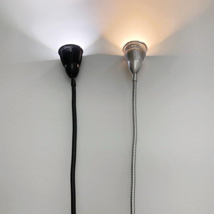Contemporary Industrial Aluminum Gooseneck Cone LED Wall Sconce Lamp For Bedside Use