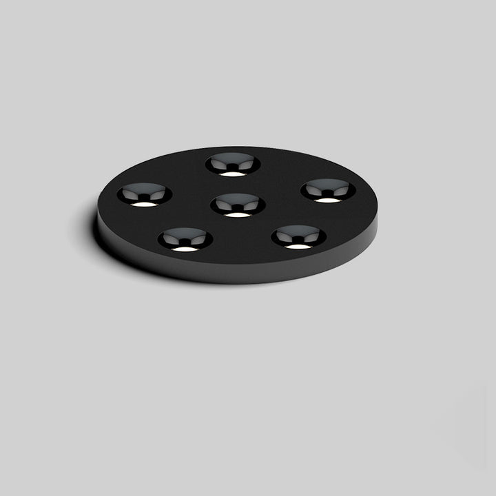 Modern Minimalist Iron Round LED Flush Mount Ceiling Light Spotlight For Living Room &amp; Hallway