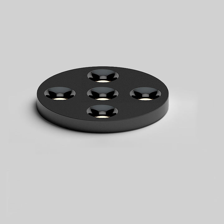 Modern Minimalist Iron Round LED Flush Mount Ceiling Light Spotlight For Living Room &amp; Hallway