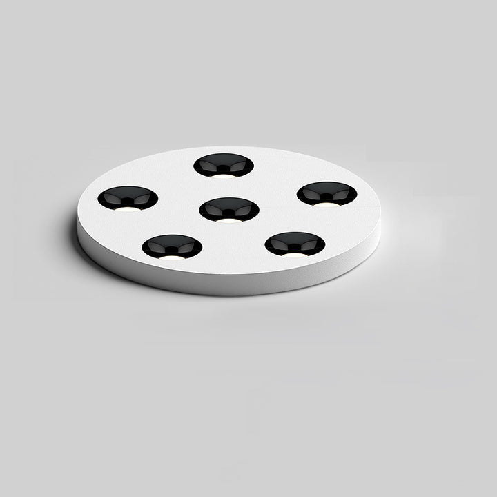 Modern Minimalist Iron Round LED Flush Mount Ceiling Light Spotlight For Living Room &amp; Hallway