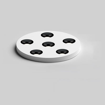 Modern Minimalist Iron Round LED Flush Mount Ceiling Light Spotlight For Living Room & Hallway