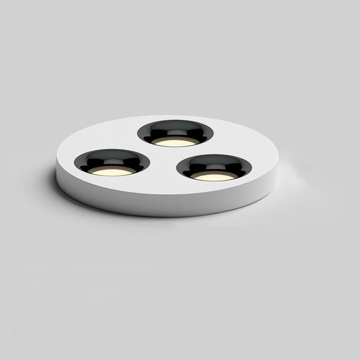 Modern Minimalist Iron Round LED Flush Mount Ceiling Light Spotlight For Living Room &amp; Hallway