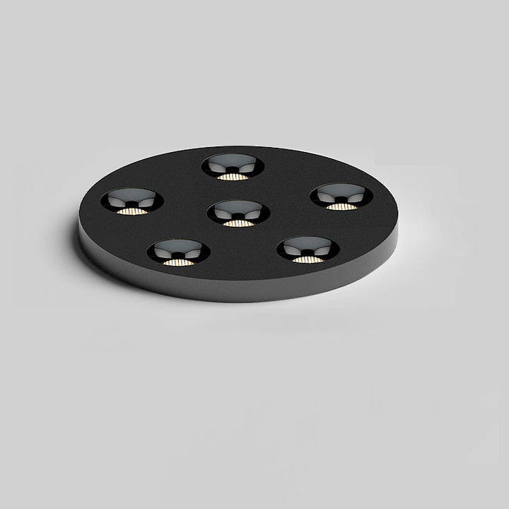 Modern Minimalist Iron Round LED Flush Mount Ceiling Light Spotlight For Living Room &amp; Hallway