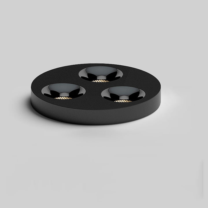 Modern Minimalist Iron Round LED Flush Mount Ceiling Light Spotlight For Living Room &amp; Hallway