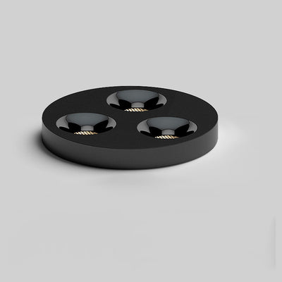 Modern Minimalist Iron Round LED Flush Mount Ceiling Light Spotlight For Living Room & Hallway