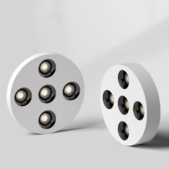 Modern Minimalist Iron Round LED Flush Mount Ceiling Light Spotlight For Living Room &amp; Hallway