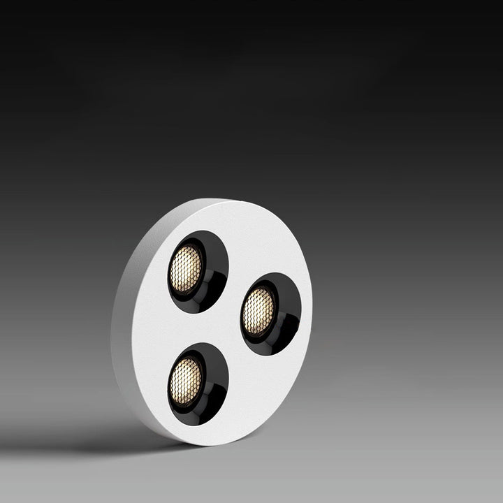 Modern Minimalist Iron Round LED Flush Mount Ceiling Light Spotlight For Living Room &amp; Hallway