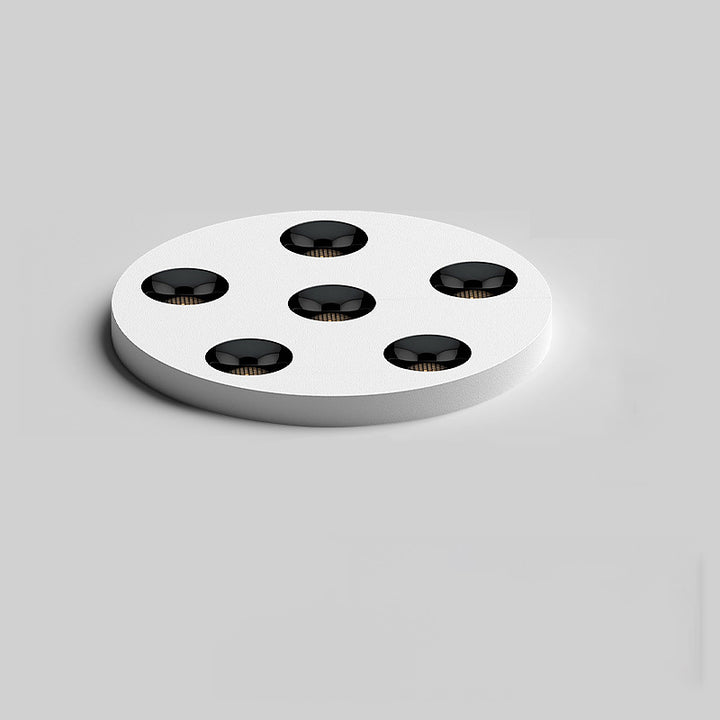 Modern Minimalist Iron Round LED Flush Mount Ceiling Light Spotlight For Living Room &amp; Hallway