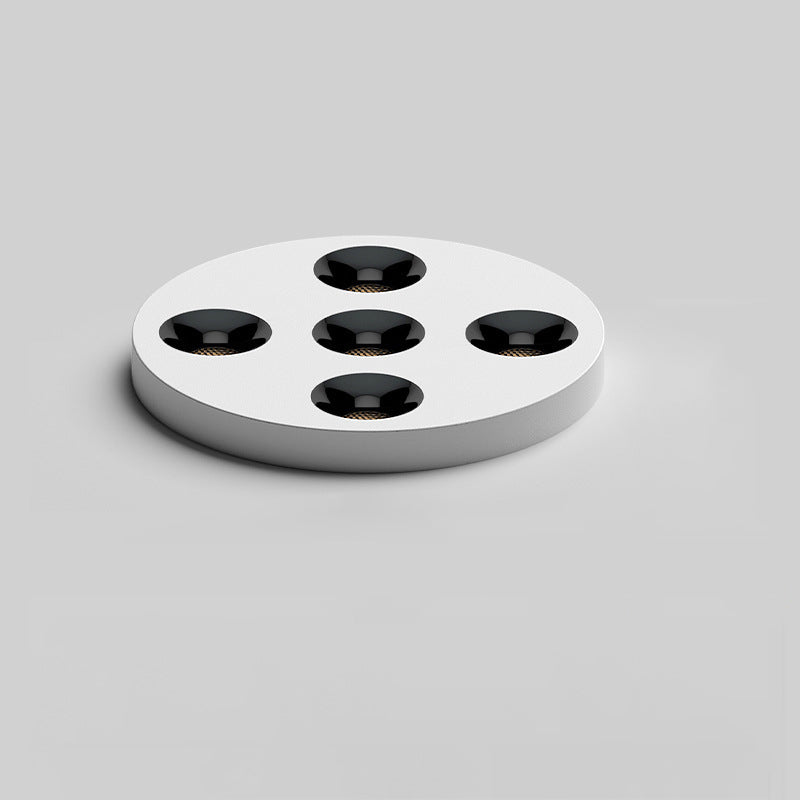 Modern Minimalist Iron Round LED Flush Mount Ceiling Light Spotlight For Living Room &amp; Hallway