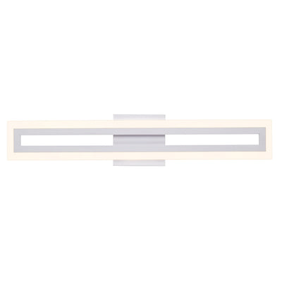 Modern Minimalist Iron & Acrylic Rectangular LED Wall Sconce Lamp Vanity Light For Bathroom