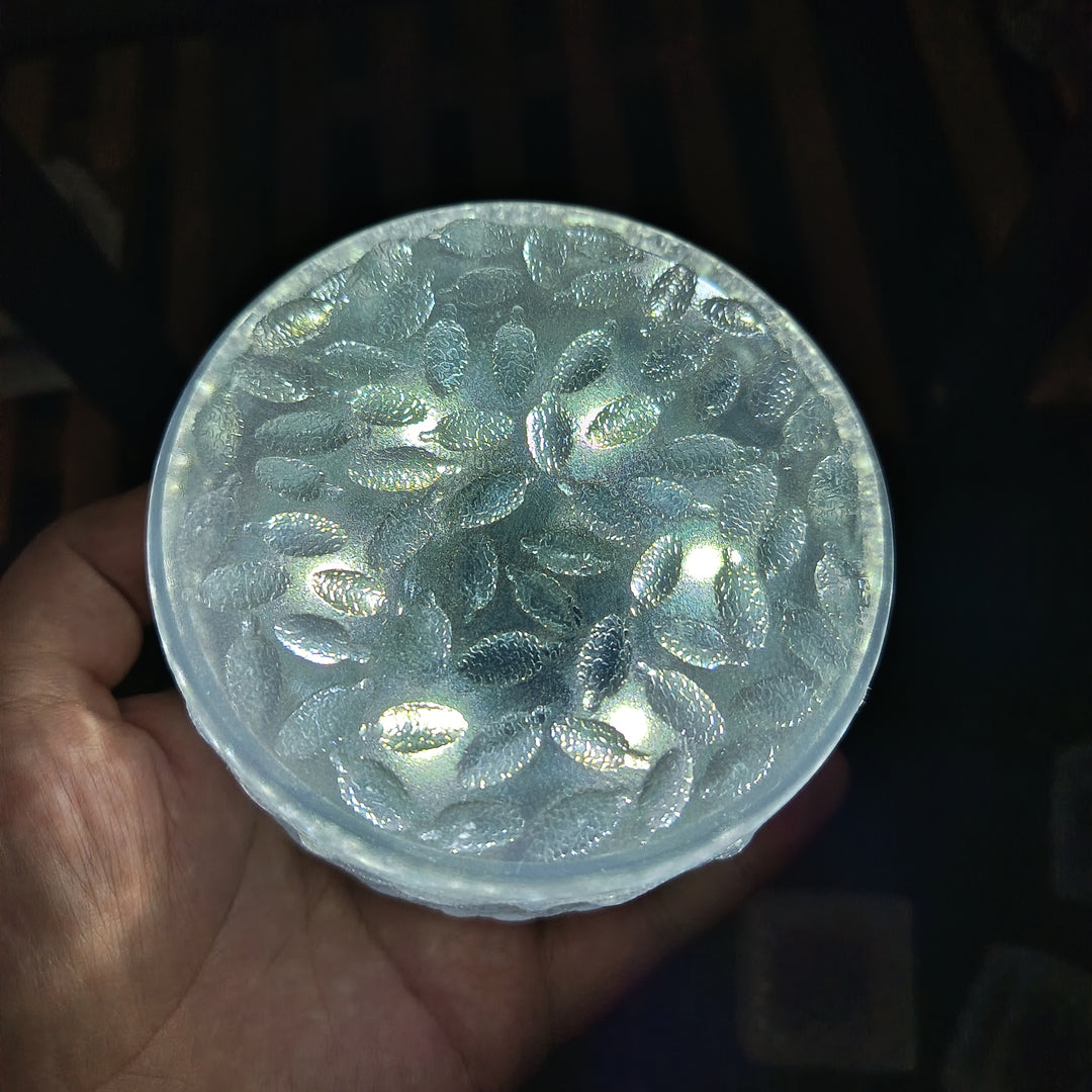 Modern Art Deco Solar Waterproof ABS Plastic Round Ice Brick LED Outdoor Light Landscape Lighting For Garden &amp; Outdoor Patio