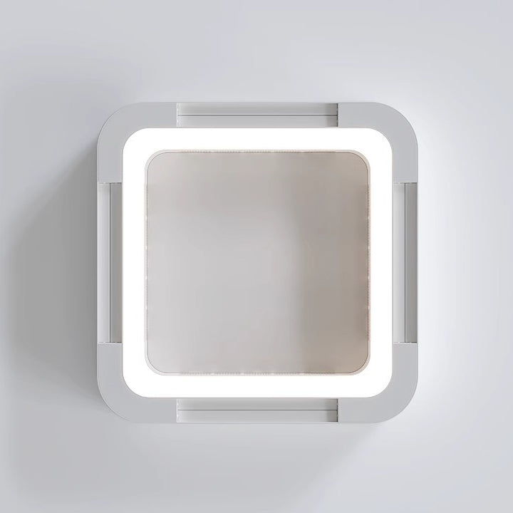Moderne Einfachheit ABS Acryl Hardware Quadrat LED Deckenventilator Licht Kronleuchter für Schlafzimmer 