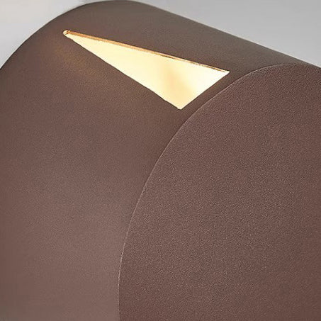 Moderne minimalistische Aluminium runde dreieckige Balken LED-Wandleuchte für den Flur 
