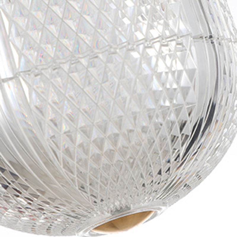 Contemporain Rétro Bois Aluminium Acrylique Pliable Ovale 4-Lumières Semi-Encastré Plafonnier Luminaire Îlot Pour Salle à Manger 
