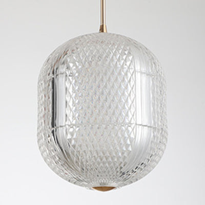 Contemporary Retro Wood Aluminum Acrylic Foldable Oval 4-Light Semi-Flush Mount Ceiling Light Island Light For Dining Room