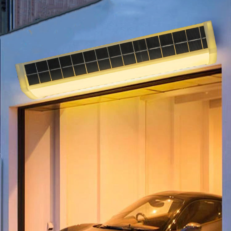 Moderne Einfachheit Solar Wasserdichte Aluminium Plastik Rechteckige LED Wandleuchte Für Außenbereich Terrasse 