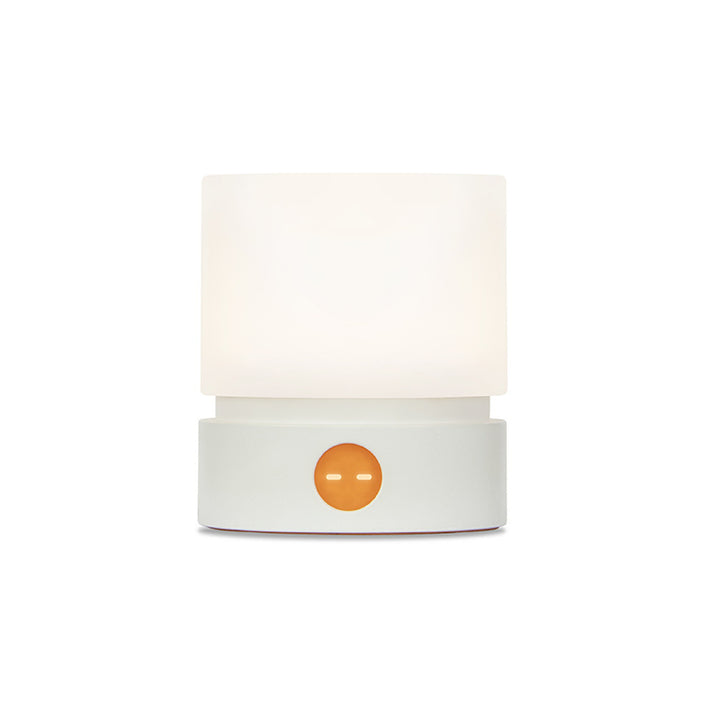 Lámpara de mesa LED cilíndrica de sílice ABS HIPS recargable temporizador nórdico contemporáneo luz nocturna para mesita de noche 