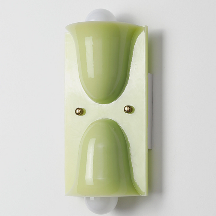 Traditional Vintage Square Resin 1/2-Light Bell-Shaped Wall Sconce Lamp For Bedroom