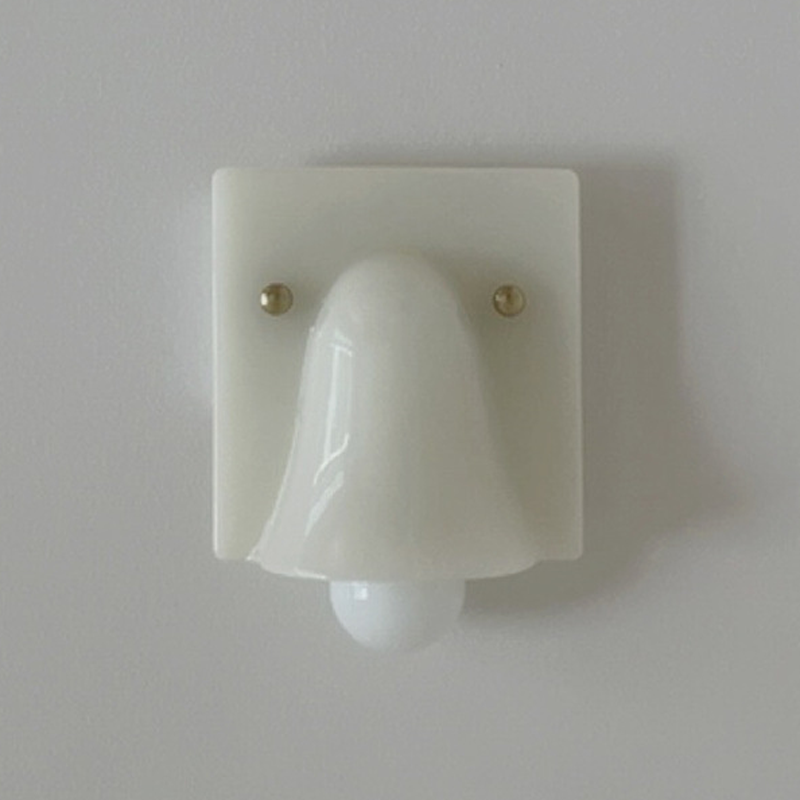 Traditional Vintage Square Resin 1/2-Light Bell-Shaped Wall Sconce Lamp For Bedroom