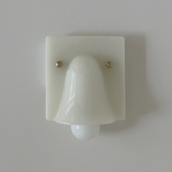 Traditional Vintage Square Resin 1/2-Light Bell-Shaped Wall Sconce Lamp For Bedroom