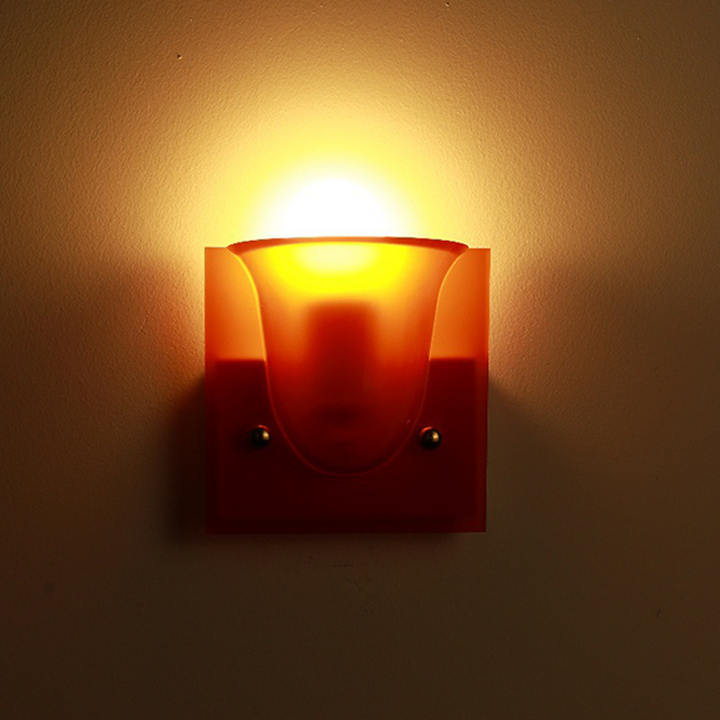 Traditional Vintage Square Resin 1/2-Light Bell-Shaped Wall Sconce Lamp For Bedroom