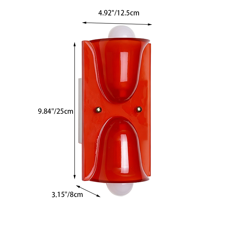 Traditional Vintage Square Resin 1/2-Light Bell-Shaped Wall Sconce Lamp For Bedroom