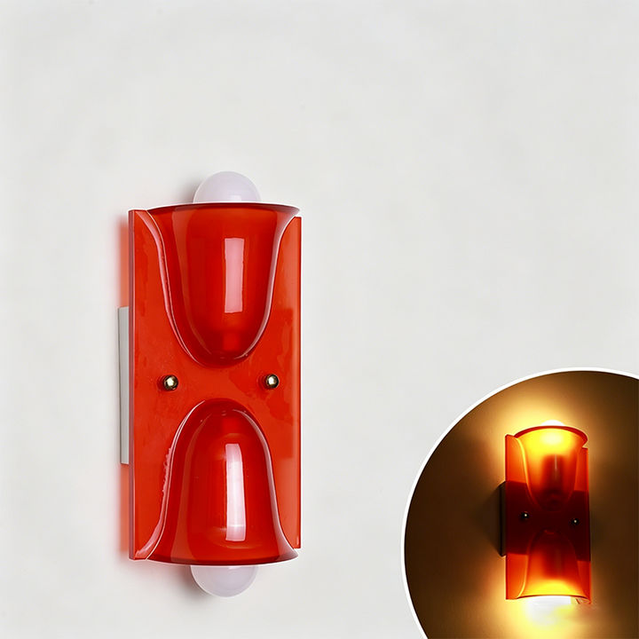 Traditional Vintage Square Resin 1/2-Light Bell-Shaped Wall Sconce Lamp For Bedroom