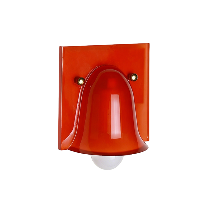Traditional Vintage Square Resin 1/2-Light Bell-Shaped Wall Sconce Lamp For Bedroom