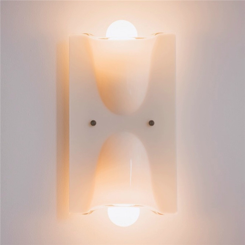 Traditional Vintage Square Resin 1/2-Light Bell-Shaped Wall Sconce Lamp For Bedroom