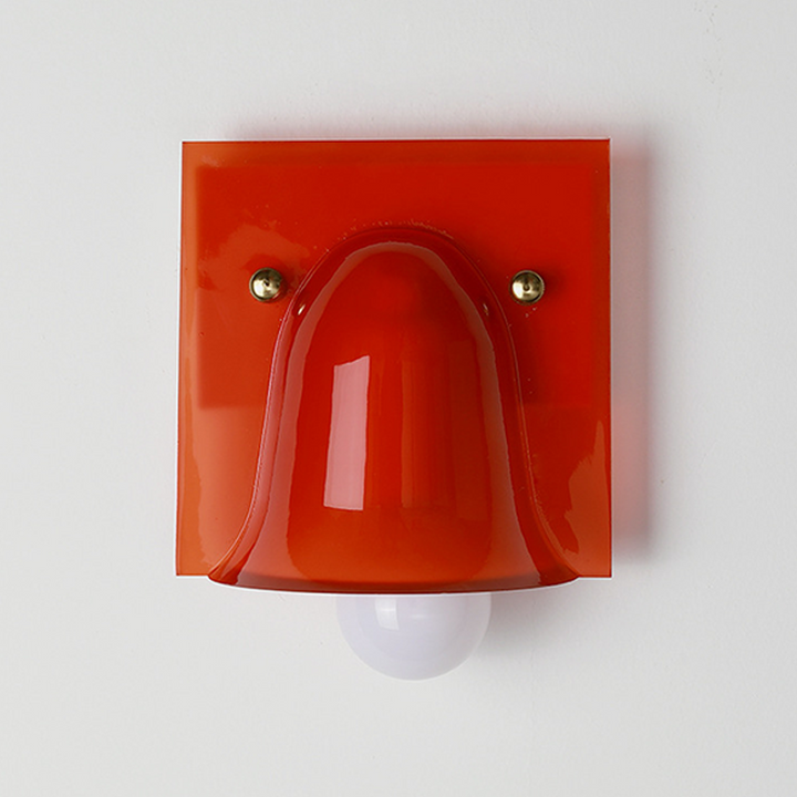 Traditional Vintage Square Resin 1/2-Light Bell-Shaped Wall Sconce Lamp For Bedroom