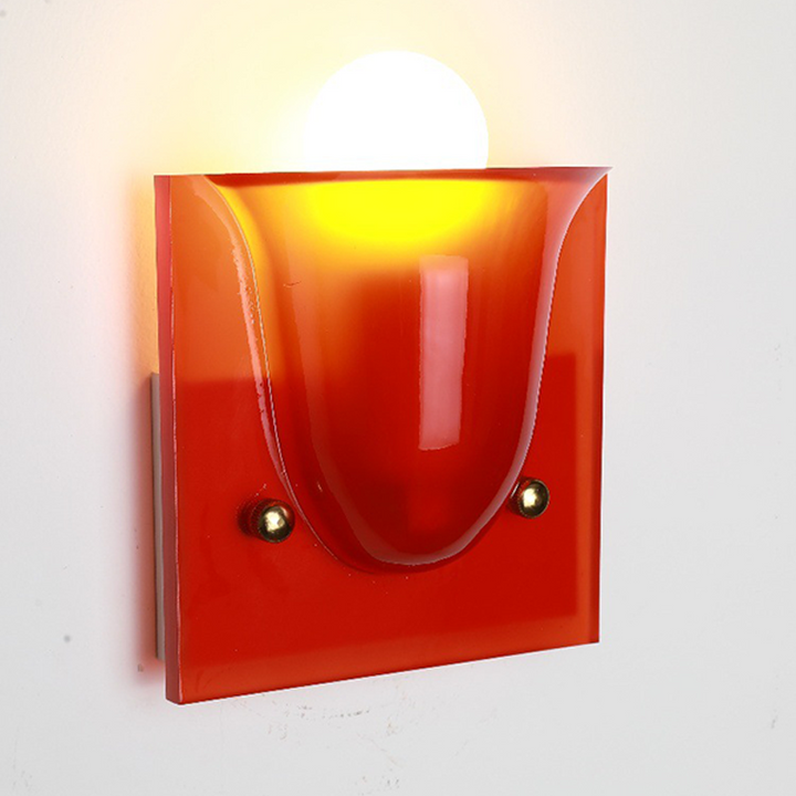 Traditional Vintage Square Resin 1/2-Light Bell-Shaped Wall Sconce Lamp For Bedroom