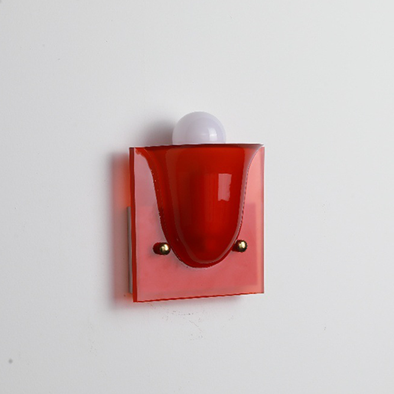 Traditional Vintage Square Resin 1/2-Light Bell-Shaped Wall Sconce Lamp For Bedroom